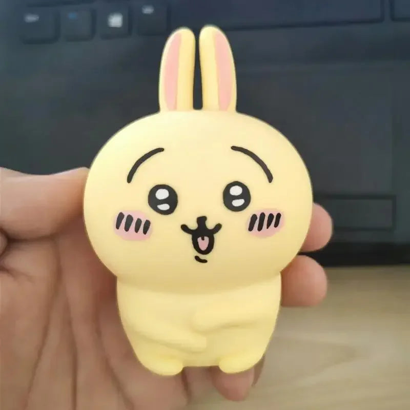 cute Chikawa Kawaii Bedroom Desktop Decoration Hachiware Usagi Cartoon Vinyl Doll Night Light Luminous Toy Surprise Girl Gifts