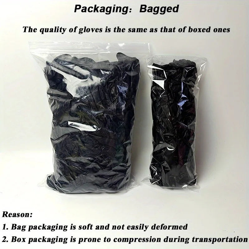 20/50/100PCS Disposable Black Nitrile Gloves – Latex-Free, Powder-Free Cleaning, Tattoo, Hairdressing & Household Use