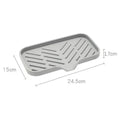 Multifunctional Silicone Sink Tray with Drain – Soap, Sponge & Brush Organizer for Kitchen & Bathroom