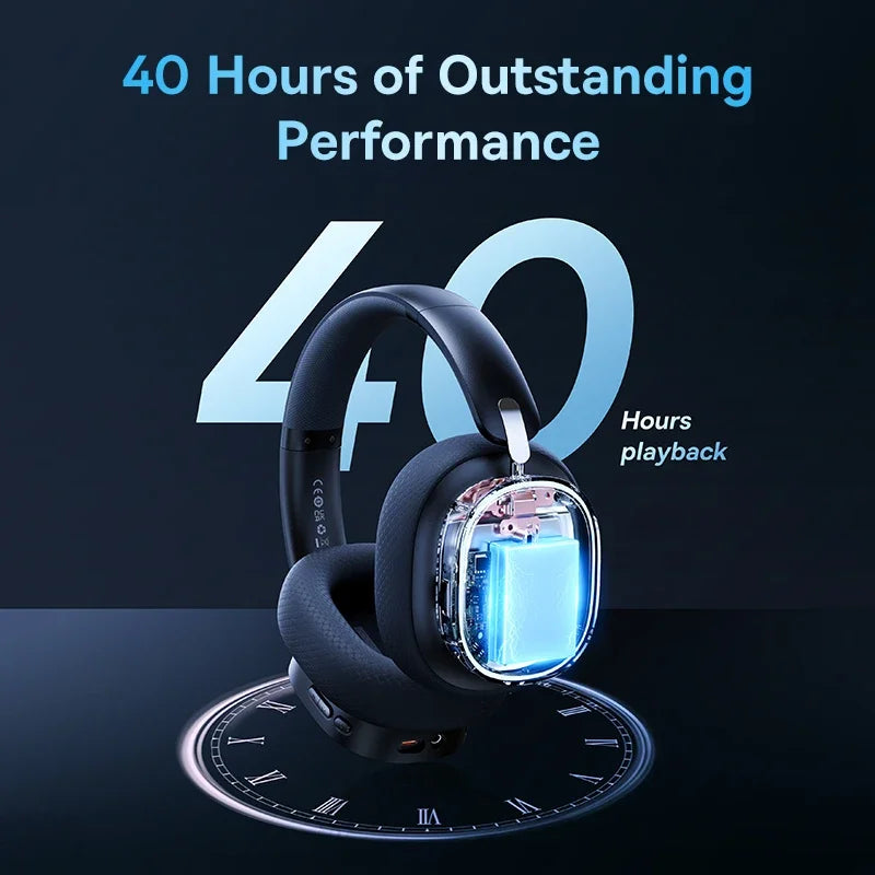 Baseus GH02 Gaming Wireless Headphones – RGB Over-Ear Bluetooth 5.3