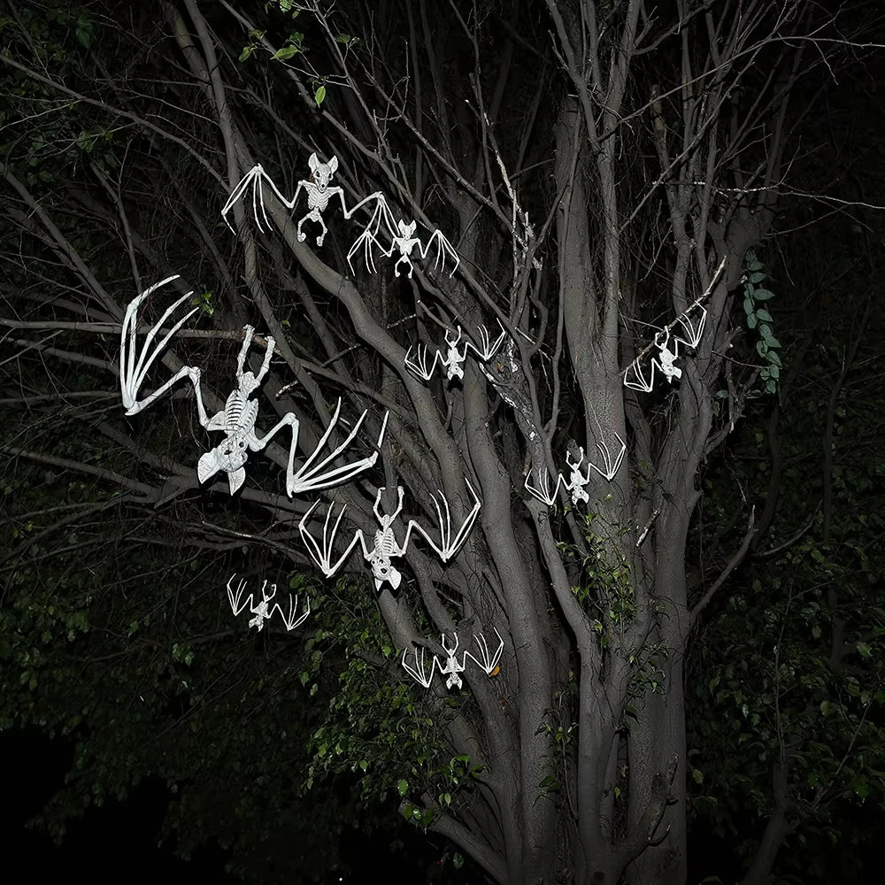 Halloween Animal Skeletons,Creepy Bat Skeleton Model,Horror Bat Bones,Halloween Home Decoration