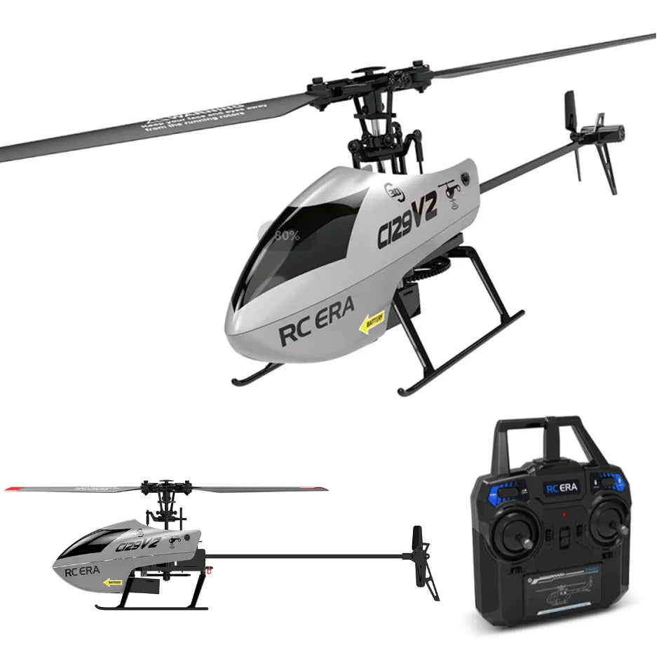 RC ERA C129V2 RTF RC Helicopter 2.4GHz 6-axis Gyroscope One Click 3D Flip Remote Control Aircraft Hobby Toys