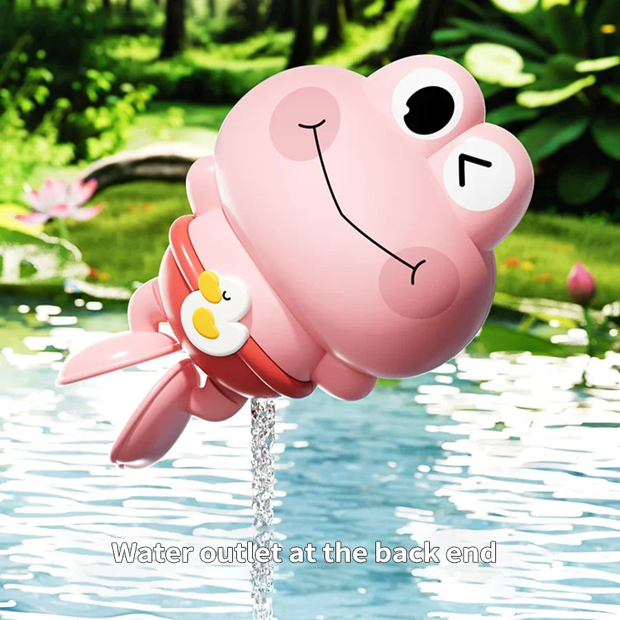 Children’s Bath Toys – Clockwork Floating & Swimming Frogs for Fun Water Play
