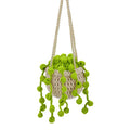KRABALL Crochet Hanging Plant Kit With Instruction Easy Hand Knitting Yarn Ball Thread Needles Hooks Knit Tools Accessories Set