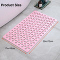 Non-Slip Bathroom Mat with Suction Cups – 43x75cm Quick Drain Shower Rug