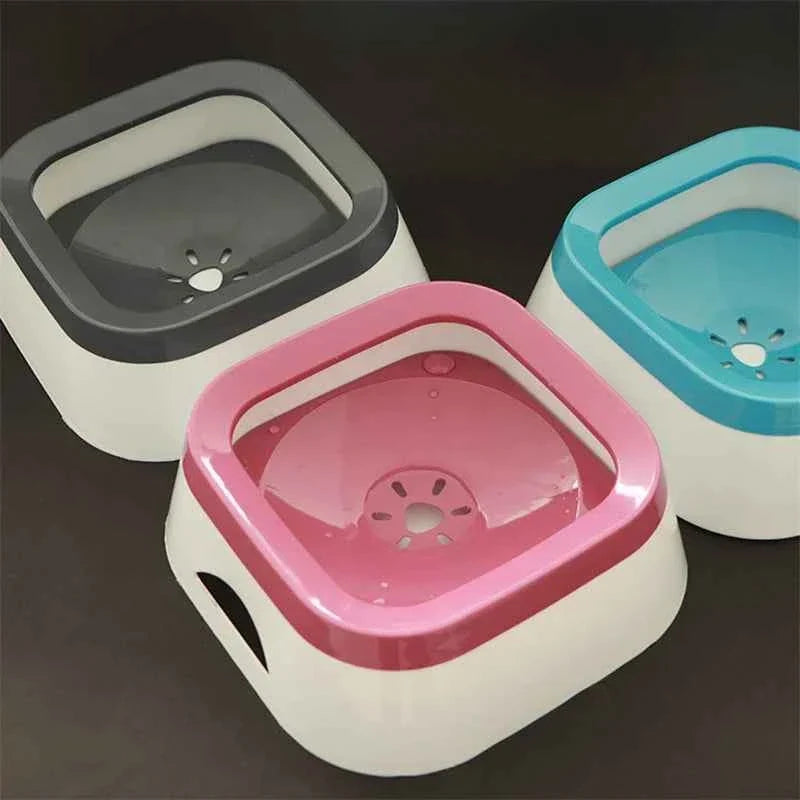 Anti-Splash Dog Water Bowl 1L – Large Non Spill Water Bowl for Dogs