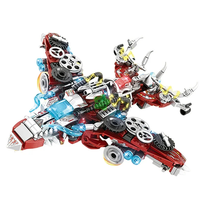 2IN1 Jurassic Mechanical Indominus Rex Dinosaur World Model Building Blocks City Fighter Dino Park Bricks Children Toy
