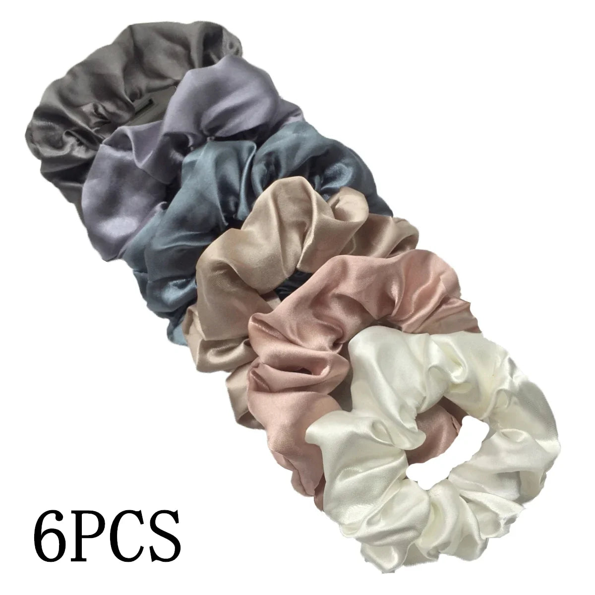 Satin Scrunchies Set for Women & Girls – 25/10/6 Pcs Elastic Hair Bands | Soft Silk Ponytail Holders & Fashion Hair Accessories