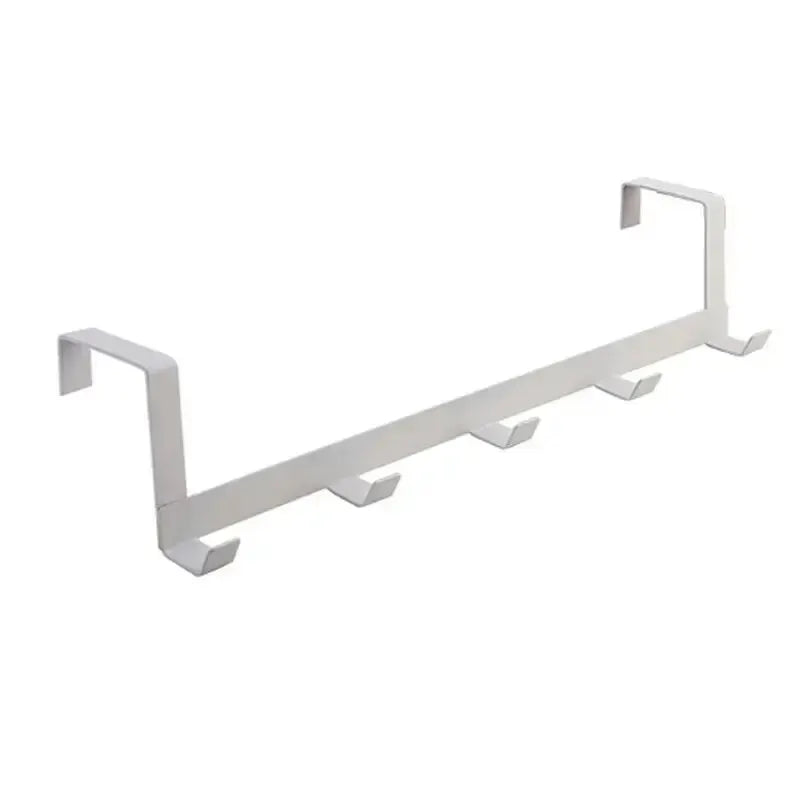 5-Hook Over-the-Door Organizer Rack – Home & Bathroom Hanger for Clothes, Coats, Hats, Towels, Kitchen Accessories