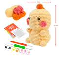 Fenrry Dinosaur Shape Doll Ornaments Hand Made Woven Crochet Wool Diy Crochet Knitted Material Bag Complete Set