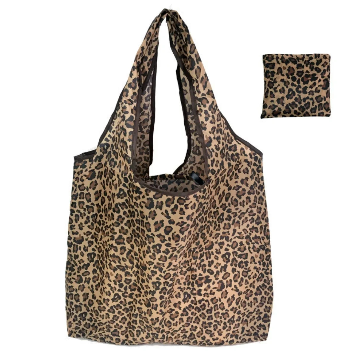 Eco-Friendly Leopard Print Tote – Foldable & Stylish