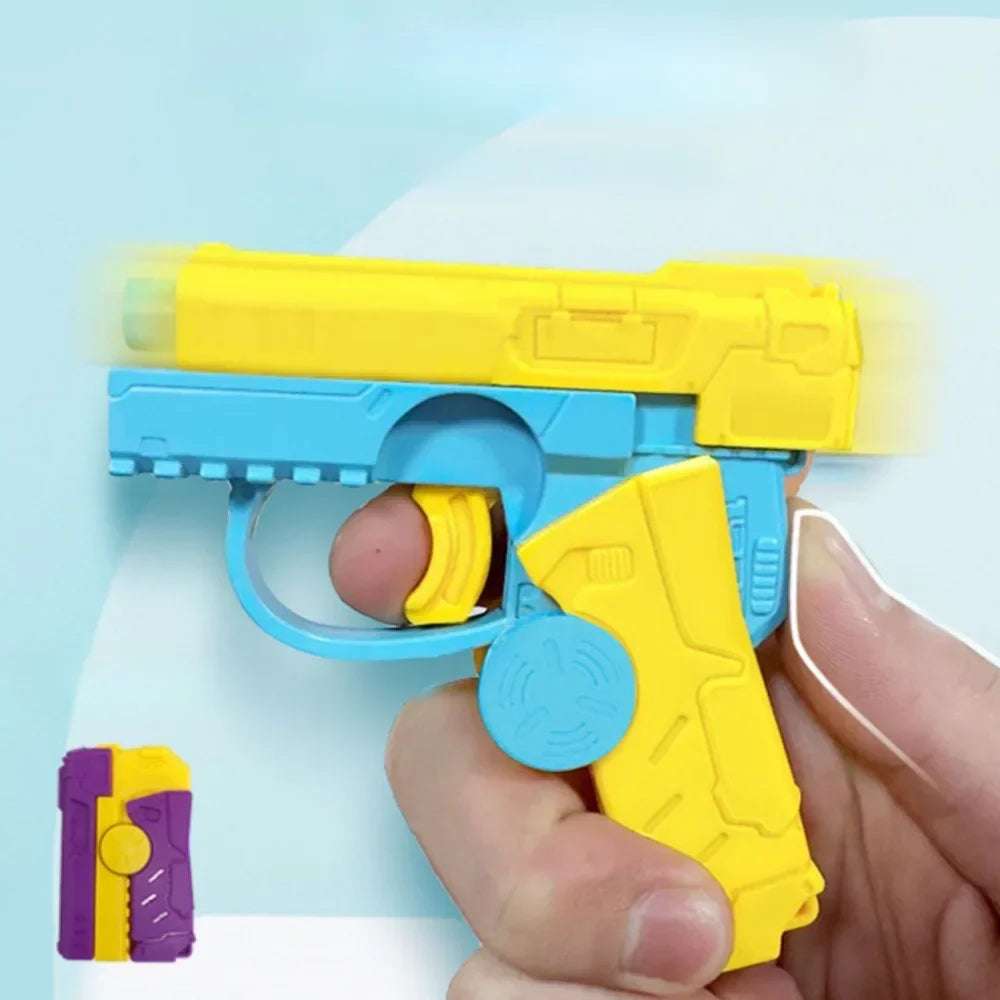 New Arrival Fidget Spinner Gun Transforming Automatic Rebound Mini Gun Toy Office Fidget Toys Creative Adult Stress Relief Toys
