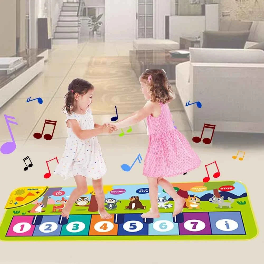 Piano Mat for Kids Kids Toddlers Floor Keyboard Dance Mat Baby Fitness Play Musical Carpet Music Instrument Toys Girl Boy Gift