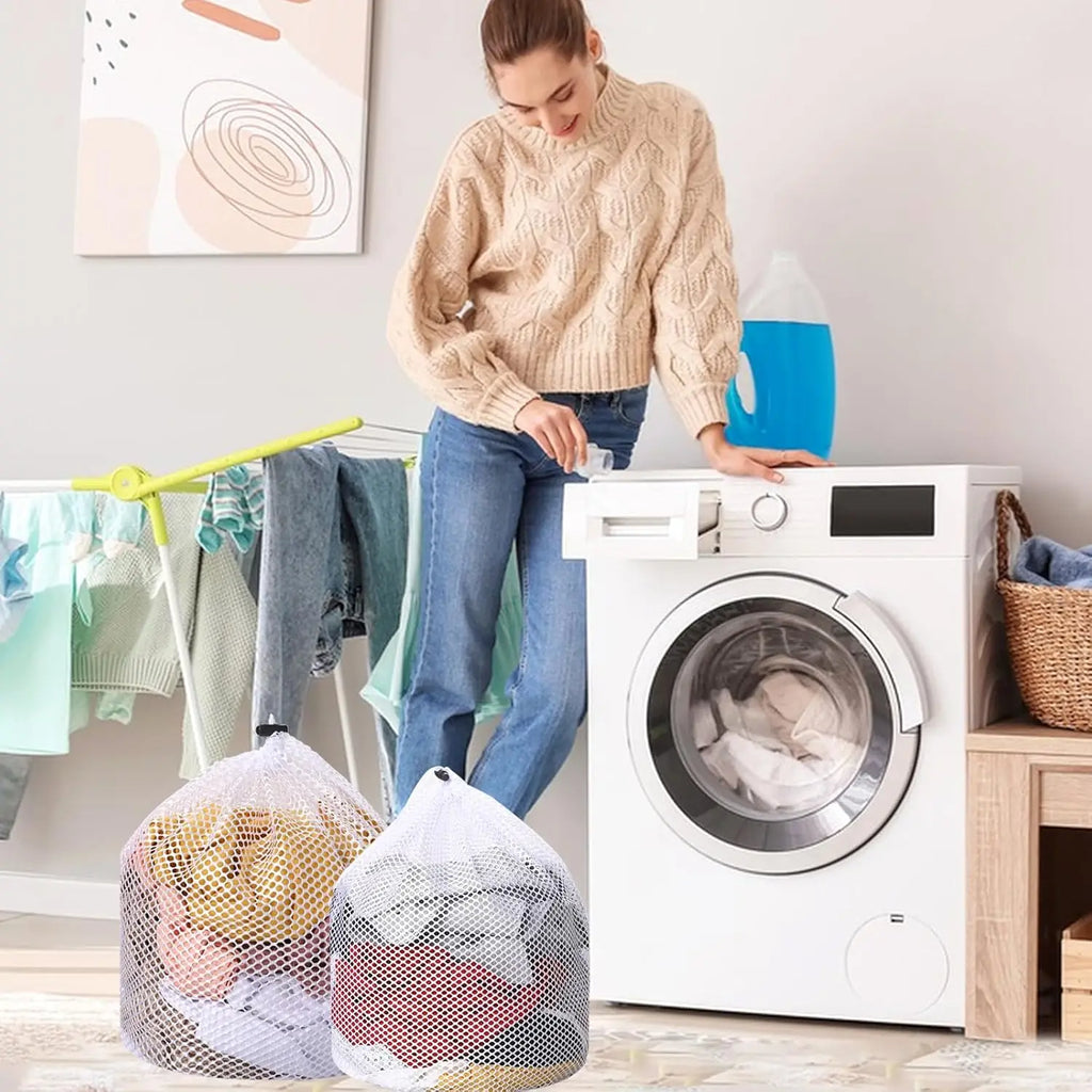 Eco-Friendly Large Mesh Laundry Bag – Durable Organizer for Bras, Socks, Underwear, Shoes & Clothes