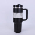 40 Oz / 1200 Ml Insulated Mug with Handle and Straw, Stainless Steel Tumbler with Spill-proof Lid for Hot or Cold Drinks