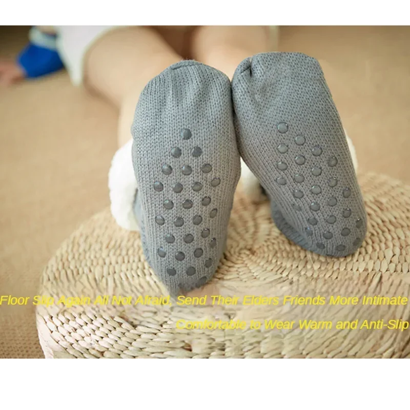 Womens Fuzzy Thermal Sock Plush Grip Hemp Winter Soft Female Home Indoor Warm Bedroom Non slip fluffy Thick Slipper Floor Sock