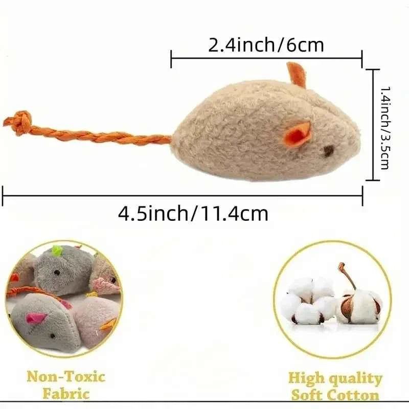 Plush Rat Cat Toy Set – 3/7PCS