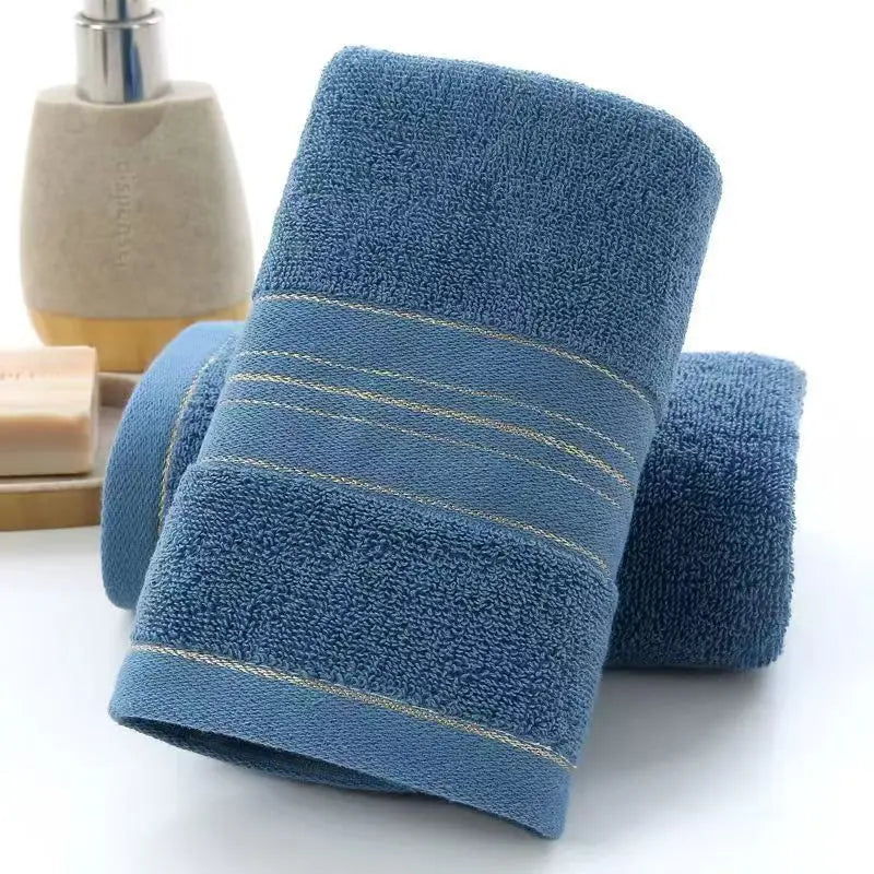 All-cotton Class A Thickened Absorbent Jacquard Polyester-cotton Skin-friendly Face Towel Bath Pure Cotton Towel Adult Towel
