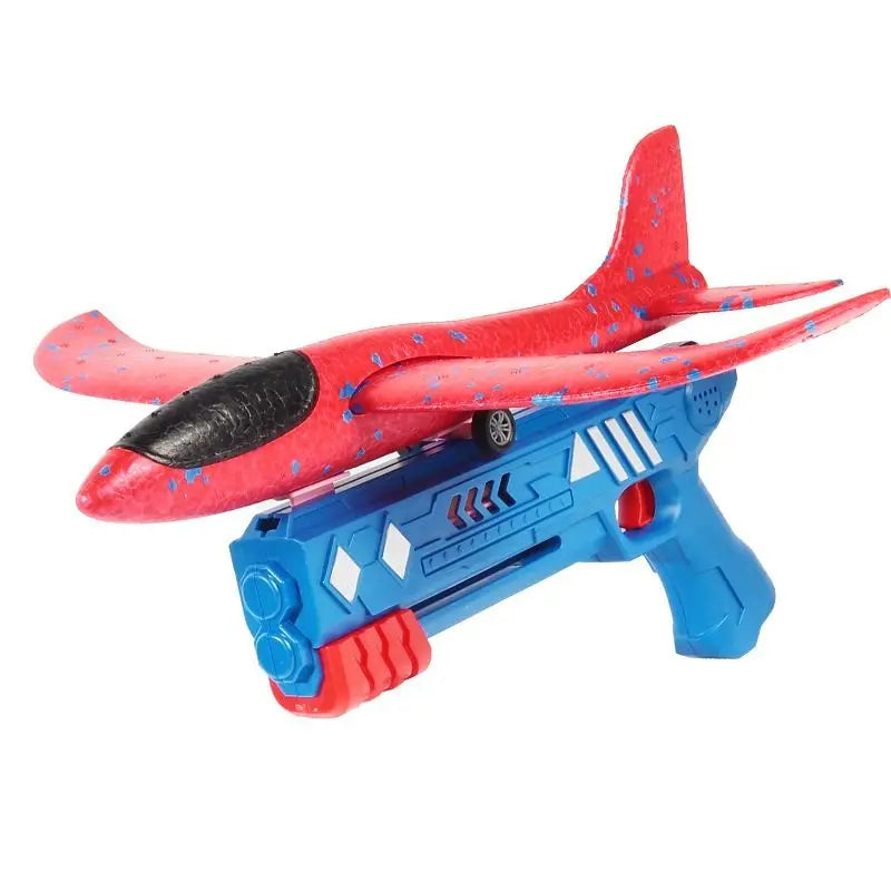 New Online celebrity catapult foam plane handheld shooter throwing children flying outdoor sports toys wholesale for girl boys.