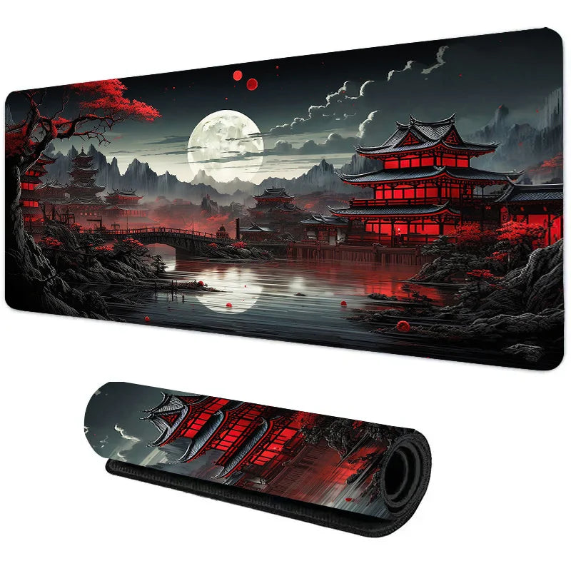 Night Moonlight Large Mouse Pad – Non-Slip Gaming & Office Desk Mat for Laptop, PC, and Esports Players