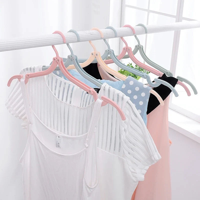 5/10PCS Foldable Portable Clothes Hangers – Travel & Home Storage Rack