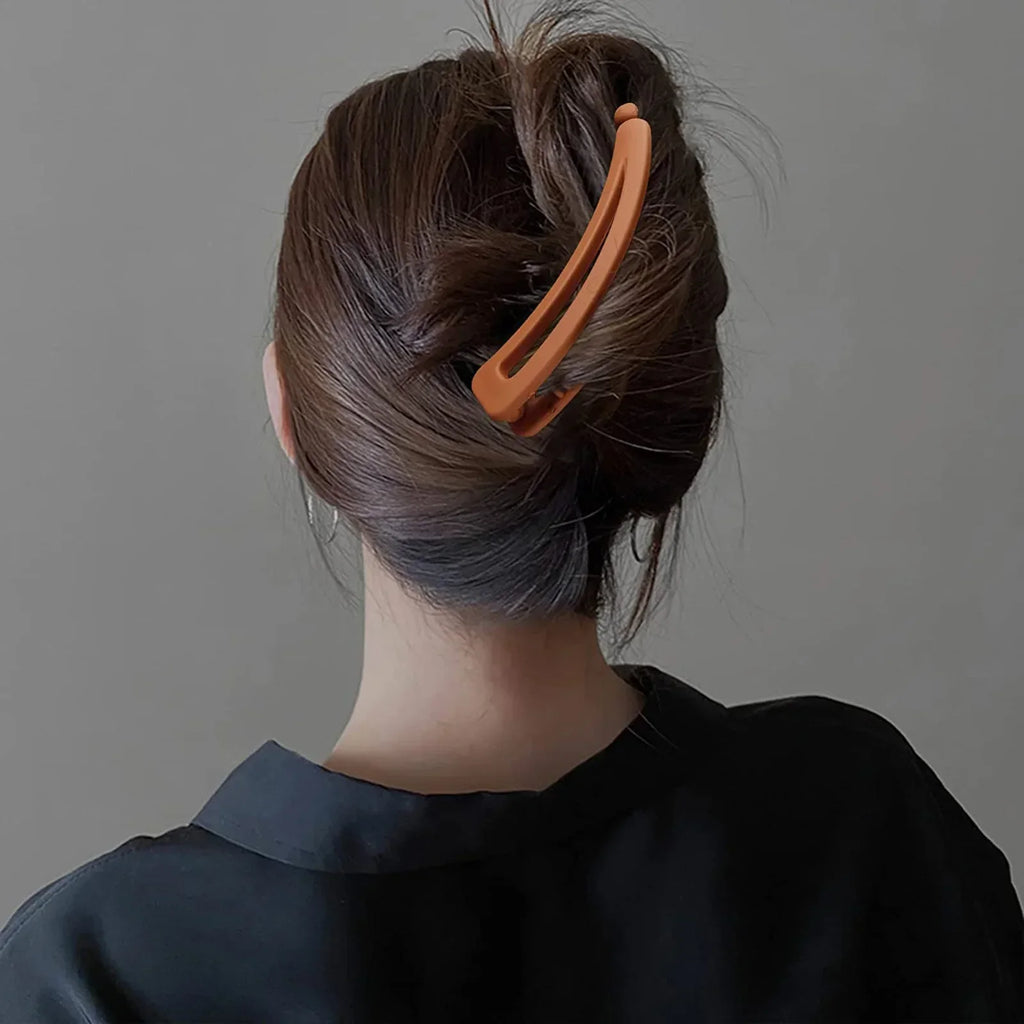 Matte Vintage Banana Clip for Curly Long Straight Short Hair Claw Women Girls Hair Styling Ponytail Holder Hairpin Clamp Grip