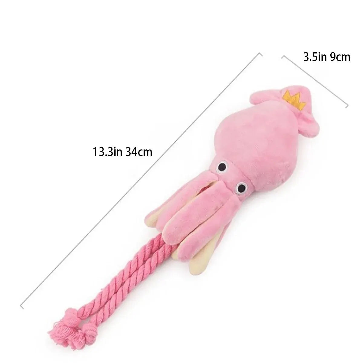 Supet Pet Octopus Plush Rope Toy – Bite-Resistant Interactive Dog Toy for Indoor & Outdoor Play
