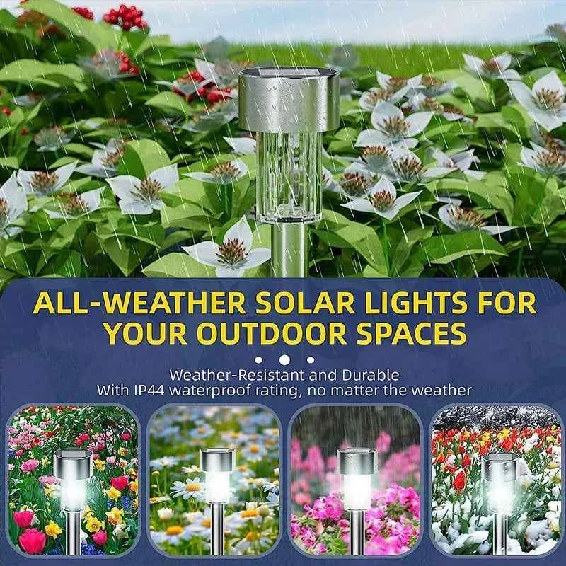 10-Pack Solar Outdoor Lights Garden Lanterns