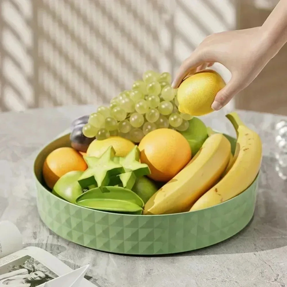 360-degree rotating kitchen storage organizer - multi-functional condiment (sauce and vinegar) rack - desktop fruit tray