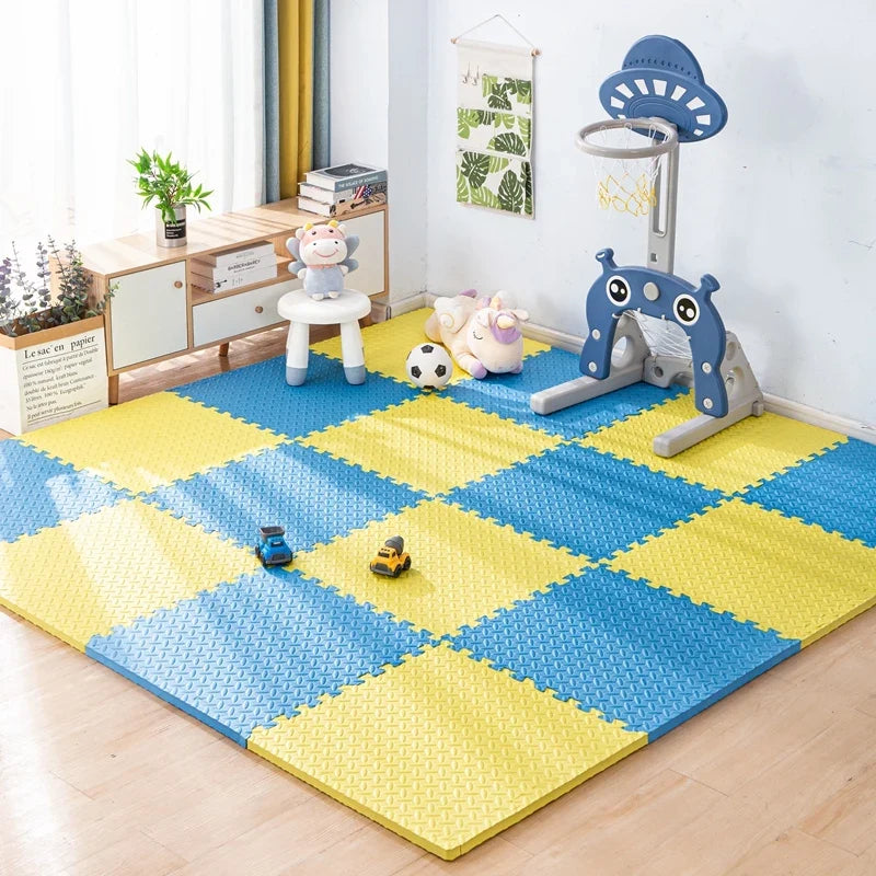 Puzzle Foam Play Mat for Children – Interlocking Tiles Baby Carpet, Kids’ Floor Padding for Home & Workout