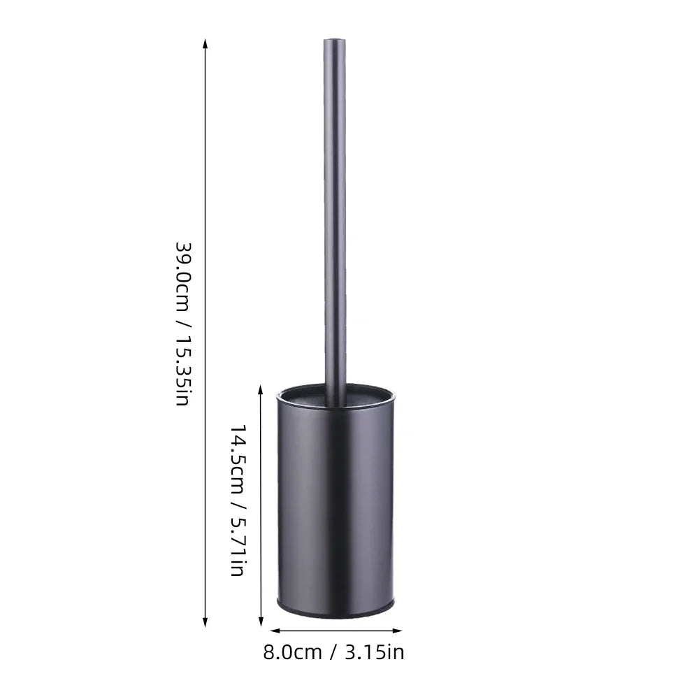 Toilet Bowl Brush Holder Set – Hidden Compact Deep Cleaning Scrubber