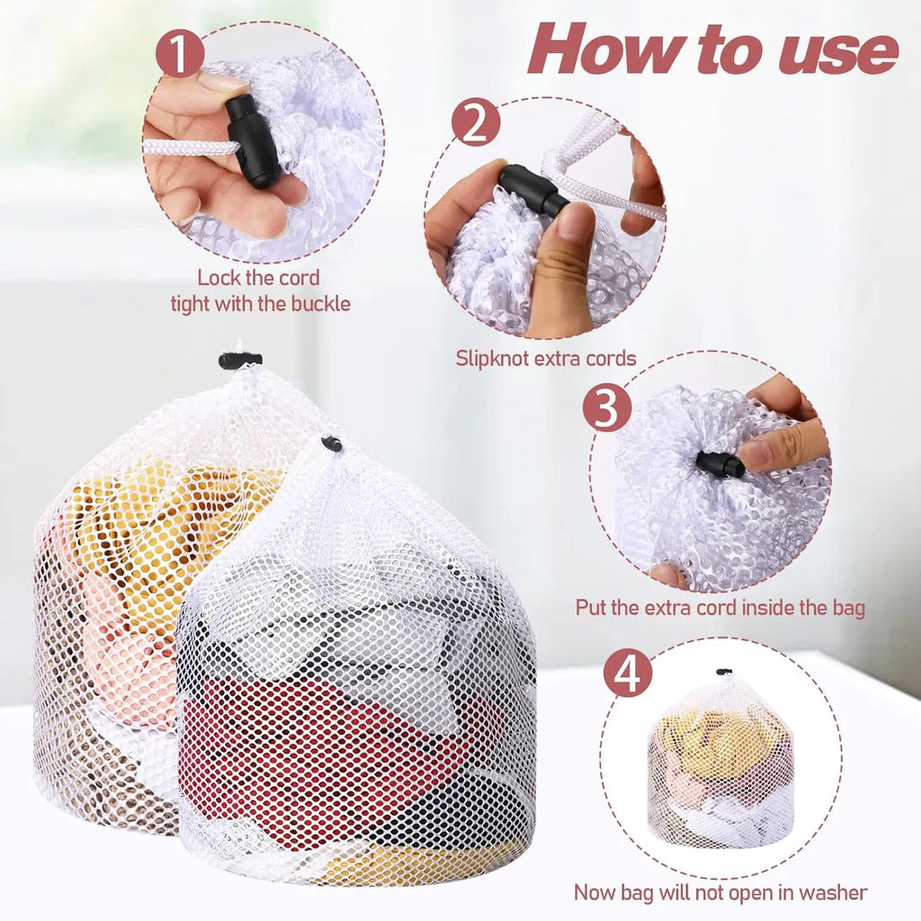 Eco-Friendly Large Mesh Laundry Bag – Durable Organizer for Bras, Socks, Underwear, Shoes & Clothes