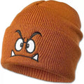 Angry expression embroidered knitted hat, warm woolen hat for men's and women'soutdoor sports events in autumn and winter