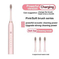 Electric Ultrasonic Toothbrush – 6 Speed Modes Soft Bristle USB Rechargeable Waterproof Tooth Cleaner | Automatic Toothbrush for Adults & Couples