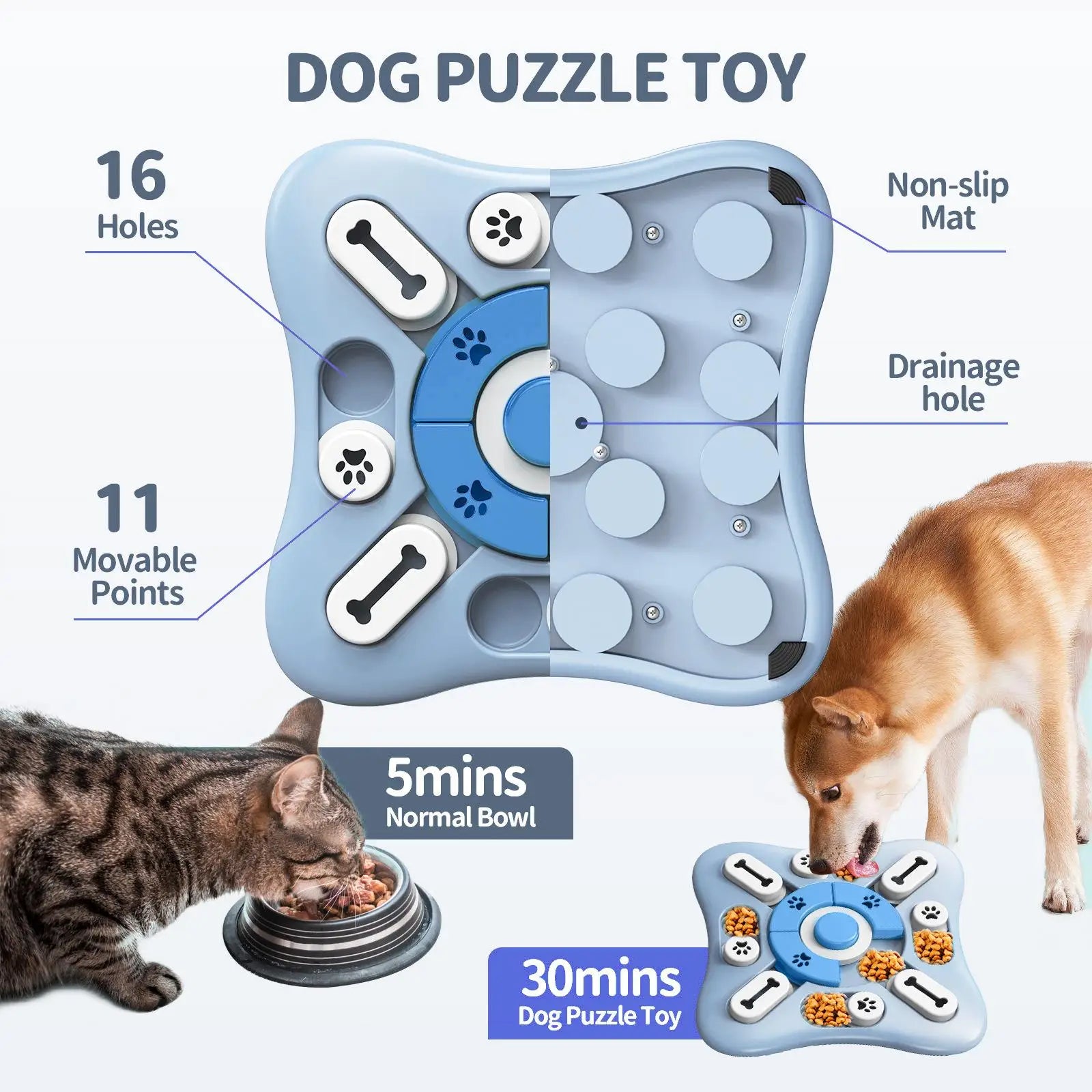Interactive Dog Treat Puzzle Toy for Mental Stimulation