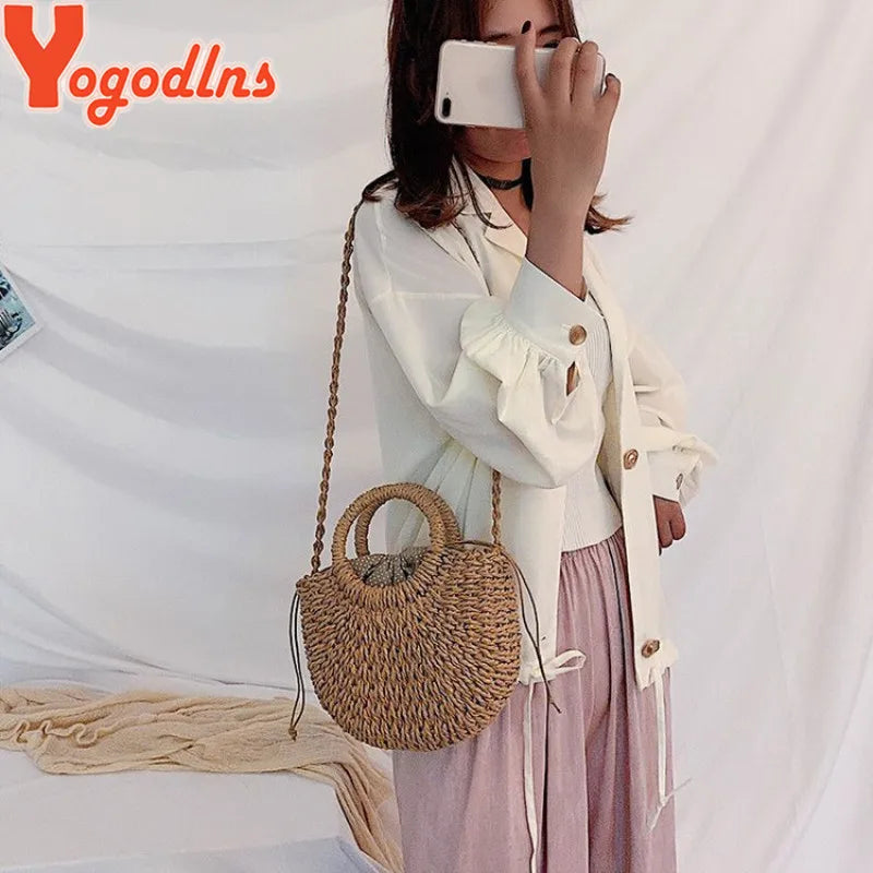 Eco-Friendly Rattan Straw Bag – Handmade & Stylish