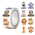 500Pcs/Roll Heterotypic Grassland Animals Stickers 2.5cm/1.0'' Graffiti Game Art Labels Learning Rewards, Adorn Gifts