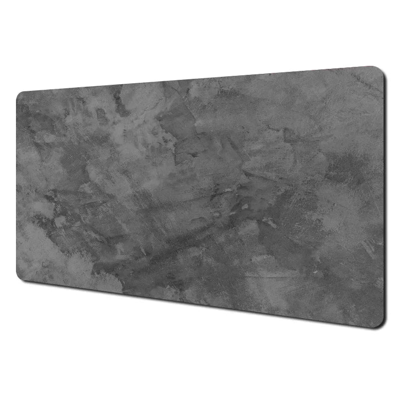 Gray Mouse Pad – Large & Small Overlocked XXL Desktop Keyboard Table Pad, Gaming Desk Mat for PC & Computer Accessories