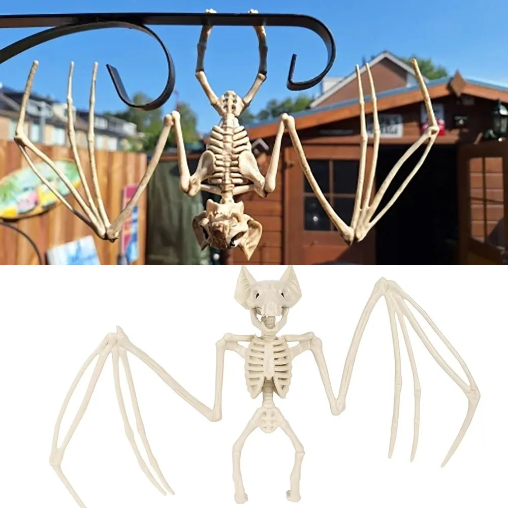 Halloween Animal Skeletons,Creepy Bat Skeleton Model,Horror Bat Bones,Halloween Home Decoration