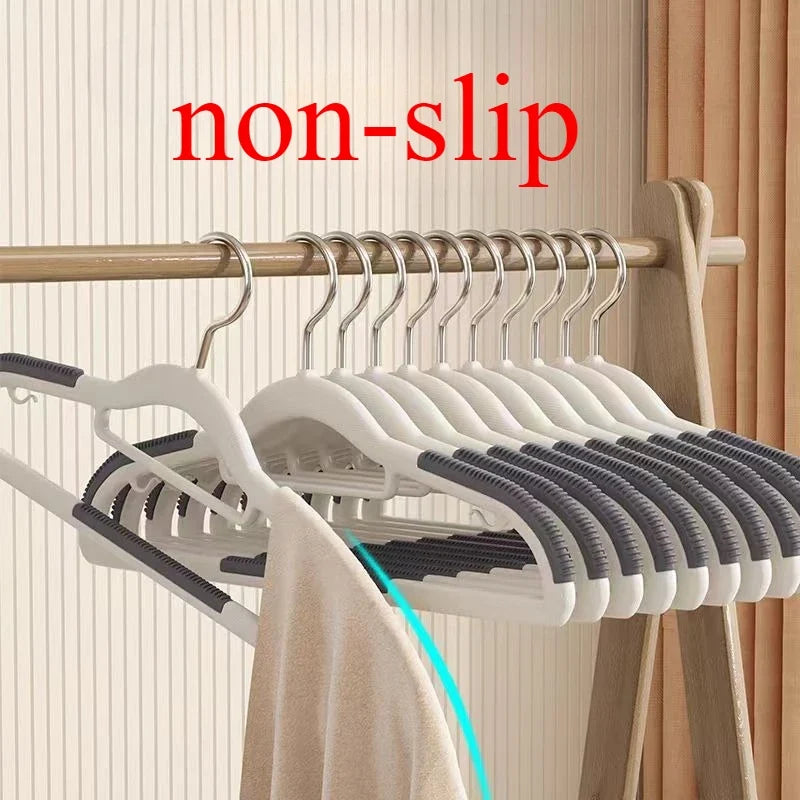 30PCS Non-Slip Hangers – Durable Rotating Hook Clothes Organizer Set