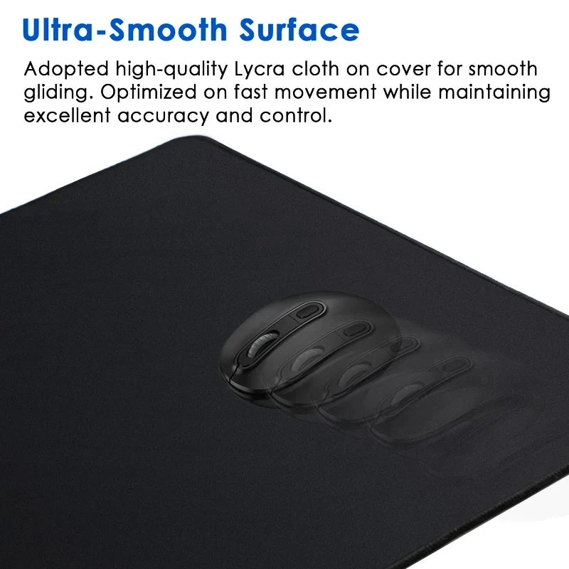 Gaming Large Mousepad – Anti-Slip Rubber Desk Mat with Stitched Edge, Extra-Large Mousepad
