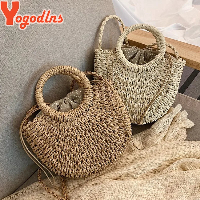 Eco-Friendly Rattan Straw Bag – Handmade & Stylish