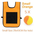 Sticky Dodge Ball Game Vest Outdoor Sports Toy Jersey Fabric  Props Throw Catch Soft Fleece Balls Safe for Kids Teens Adults