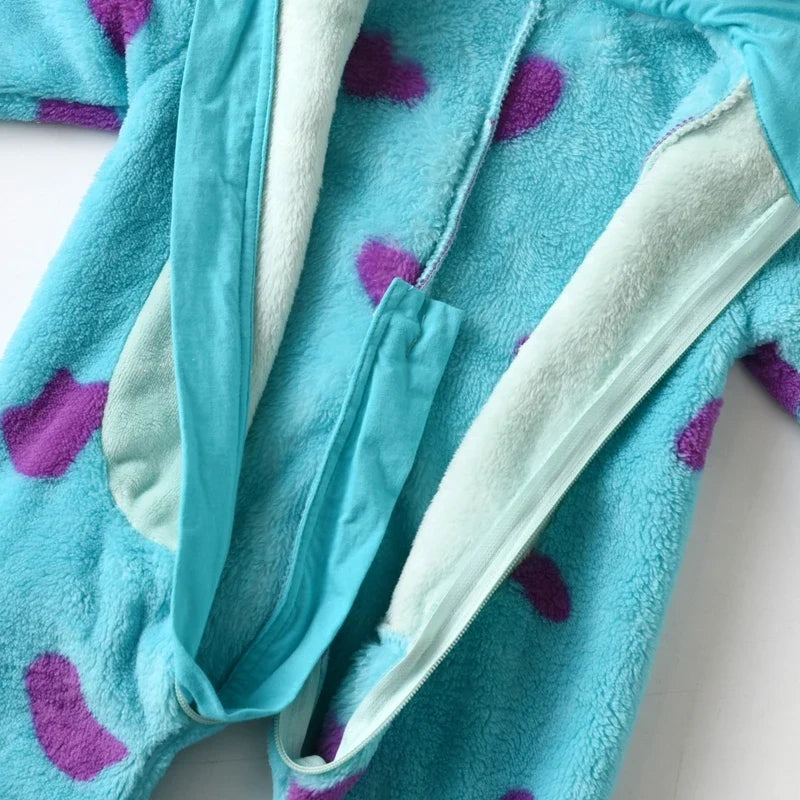 2023-07-25 Lioraitiin 0-3Years Infant Baby Boy Girl Fleece Jumpsuit Horn Hooded Warm Thicken Winter Rompers Outwear Snowsuit