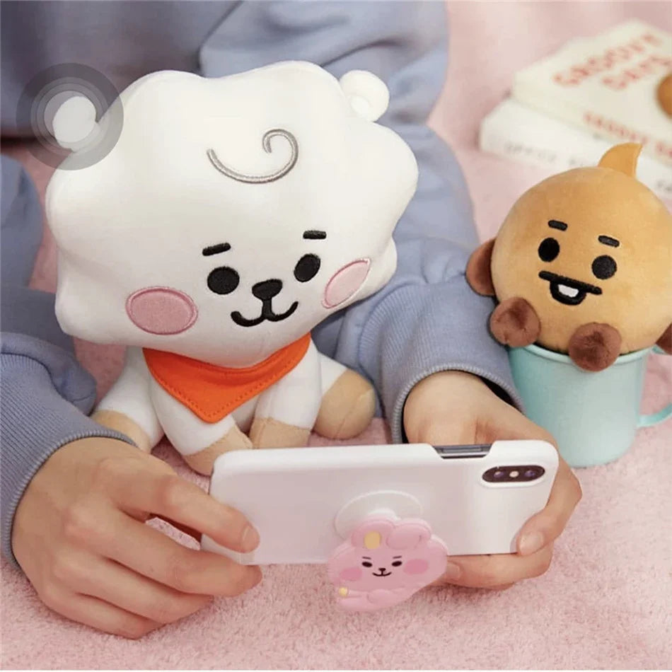 B-T-21 Plush Toy Set – Cute Cartoon Animal Keychain & Backpack Pendant, Soft Stress Relief Toy & Friend Gift