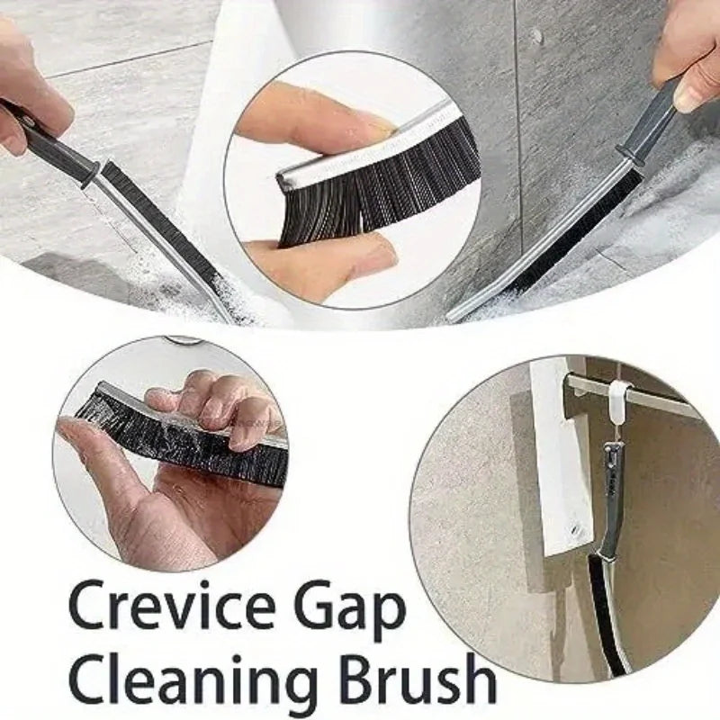 Hard Bristle Crevice Cleaning Brush – Corner, Groove & Window Cleaning Tool for Kitchen, Bathroom, Tiles & Home