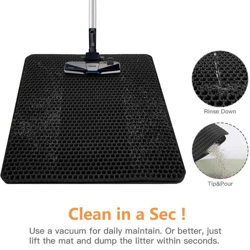 Cat Litter Mat – Waterproof Double Layer For Clean Floors