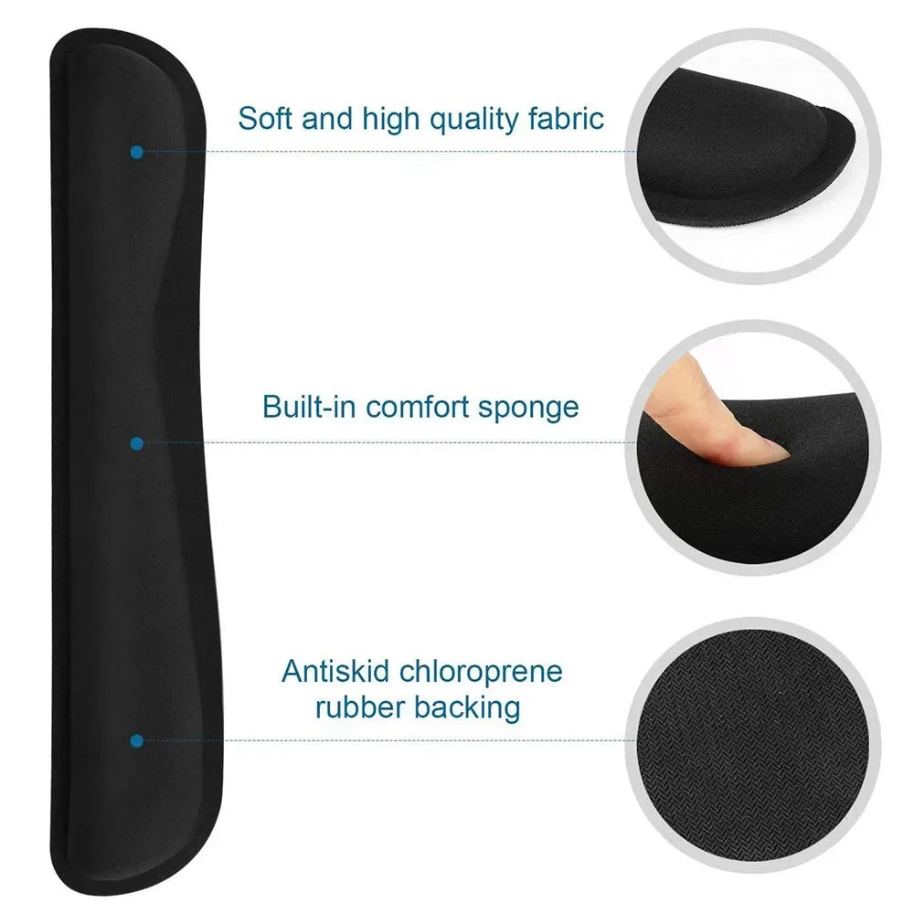 Widen Memory Foam Mouse Pad with Wrist Support – Non-Slip Keyboard & Mouse Rest for Office, PC, Laptop, and Mac