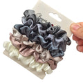 3/5/6 Pcs Silk Satin Scrunchies Set for Women – Elegant Solid Color Hair Bands | Soft Elastic Ponytail Holders & Hair Accessories