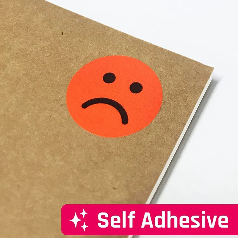 1" Happy Sad Smiling Face Behavior Stickers 120-1200pcs Labels Teachers Classroom School Kids Student Reward Sticker Toys Gifts